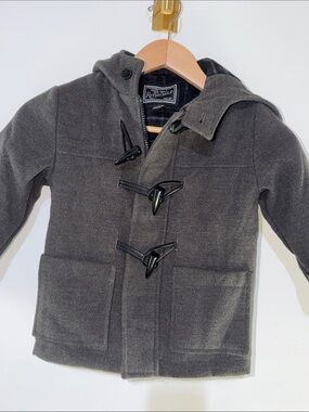 Rothschild  Kids Charcoal Hooded Toggle Peacoat size 4